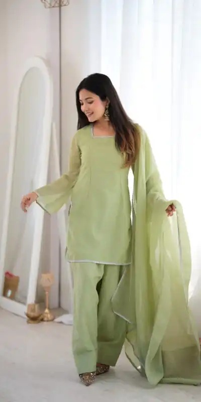 KB 297 Pista Crunchy Silk Salwar Suit with Embroidery Work. Wedding, Party, Festive, Events Best Price ₹2029. Delivery 4-6 Working Days. Shop now. | Jump Suits, Salwar suit, Casual Suits, Creative suits, Designer Suits, Palazzo Suits, Party Wear Suits, Patiala Suits, Straight Suits