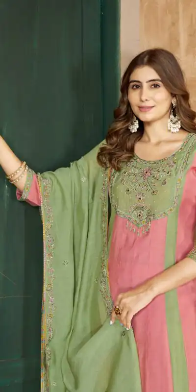 DIVA 183 Peach Brown Mal Chanderi Salwar Suit Perfect for Wedding, Party, Baisakhi, Housewarming, Sangeet – Introductory Price ₹2799. Delivery 4-6 Working D | Jump Suits, Salwar suit, Casual Suits, Creative suits, Designer Suits, Palazzo Suits, Party Wear Suits, Patiala Suits, Straight Suits