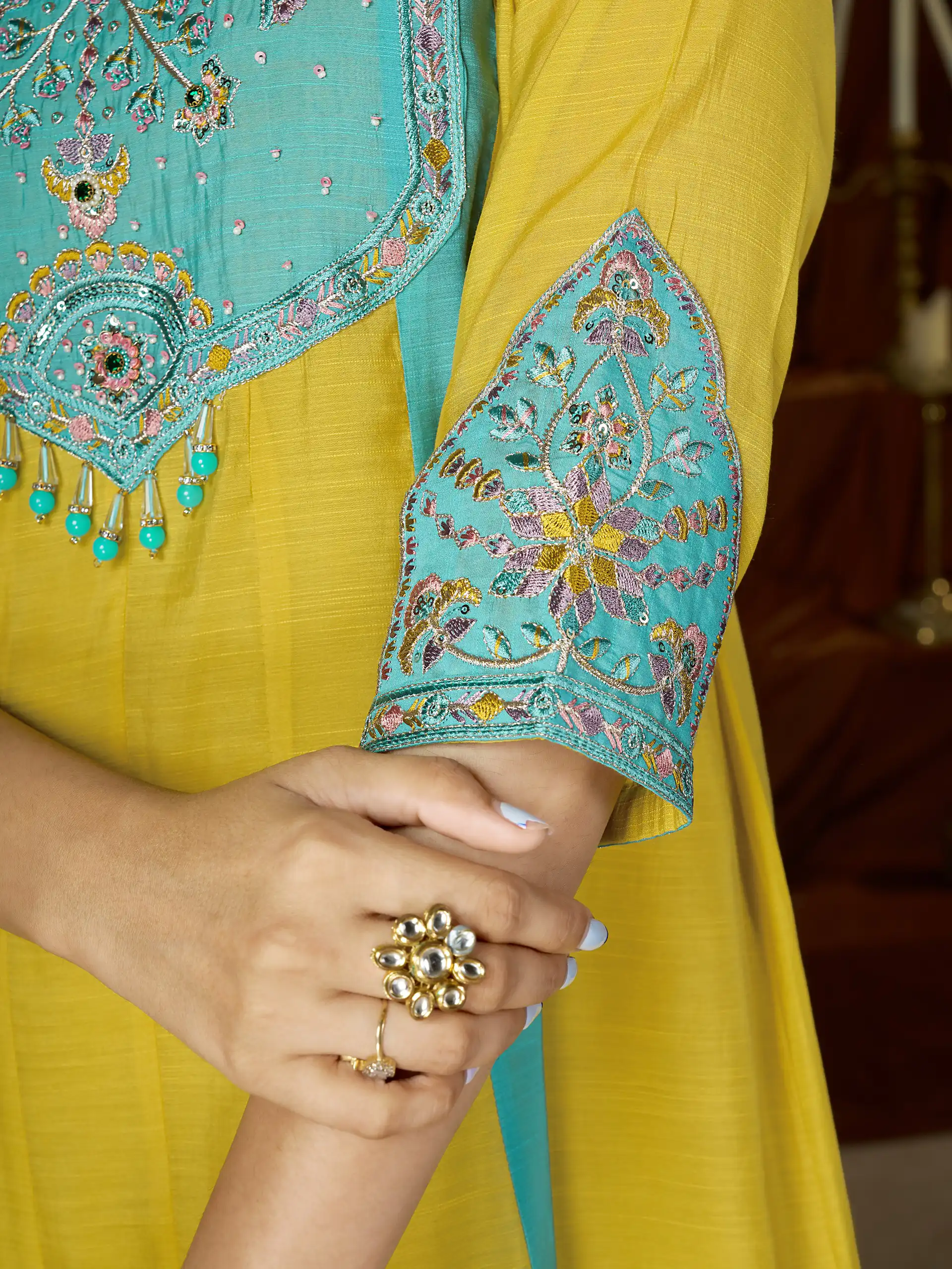 DIVA 183 Yellow Brown Mal Chanderi Salwar Suit Perfect for Wedding, Party, Baisakhi, Housewarming, Sangeet – Introductory Price ₹2799. Delivery 4-6 Working | Jump Suits, Salwar suit, Casual Suits, Creative suits, Designer Suits, Palazzo Suits, Party Wear Suits, Patiala Suits, Straight Suits