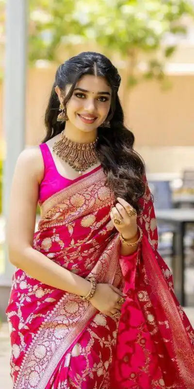 KP 6016 Pink   Color Soft Lichi Silk Jacquard On All Over Saree Casual, Party Wear, Wedding, Events Etc. Expected Delivery 4-6 Working Days @1549/- | Sarees, Bollywood Sarees, Creative Sarees, Designer Sarees, Embroidered Sarees, Ethnic Saree, Modern Digital sarees, Party Wear Sarees