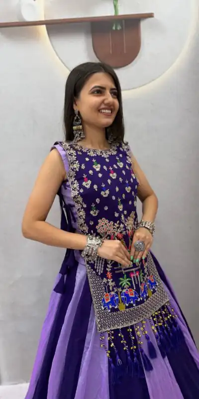 PC 579A Lavender in Color Vichitra Silk Embroidery Work Lehenga Choli . Now at just ₹3149. Delivery 4-6 Working Days. Shop now. | Lehenga, Bollywood Lehenga, Creative Lehenga, Designer Lehenga, Embroidered Lehenga, Party Wear Lehenga